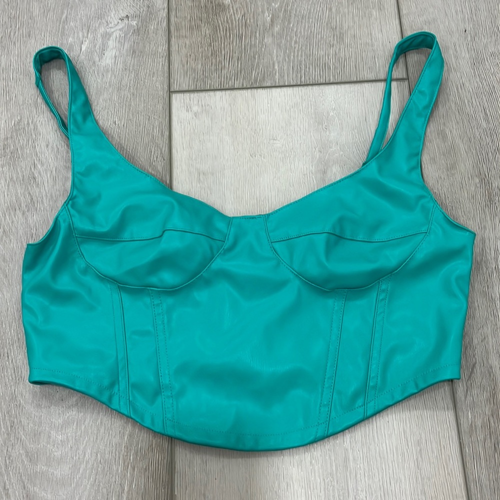 •Shusha Turqoise Corset Top•